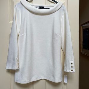 Talbots Ivory (winter white) Tunic Top